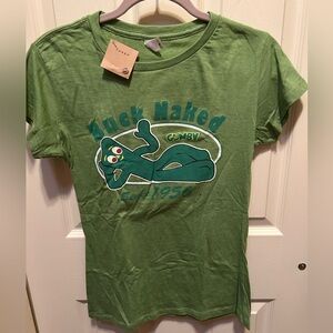 “Iconic Gumby 1956”Size XL for Juniors. Slim Fit Active USA T-Shirt. So cuteNWT.